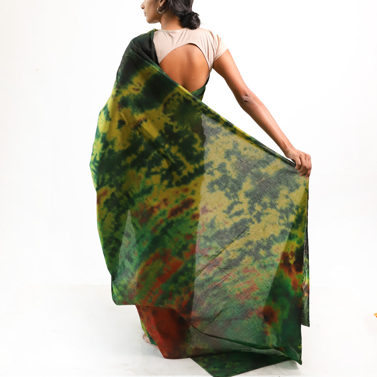 Moss Tie Dye Saree
