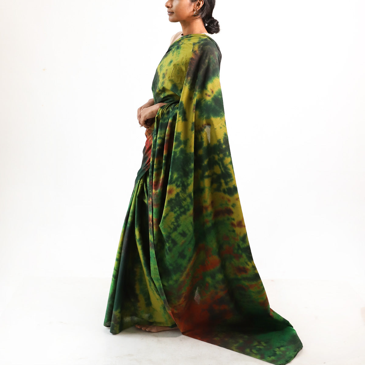 Moss Tie Dye Saree