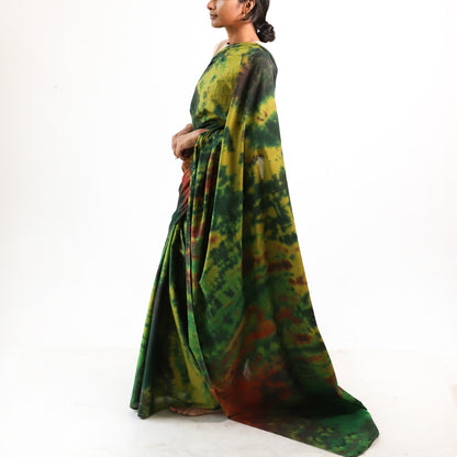 Moss Tie Dye Saree