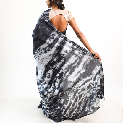 Onxy Tie Dye Saree