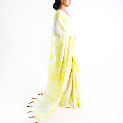 Sunny Delight Tie-Dye Saree