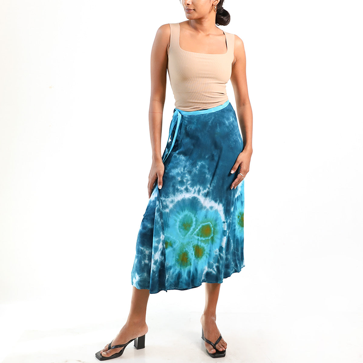 Tropical Twist Wrap Skirt