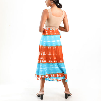 Sunset Splash Wrap Skirt