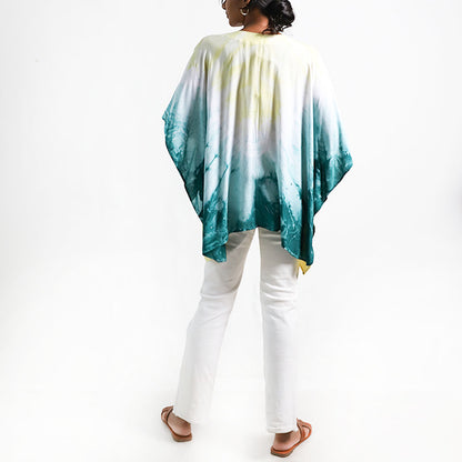 Pale Yellow Tie Dye Top