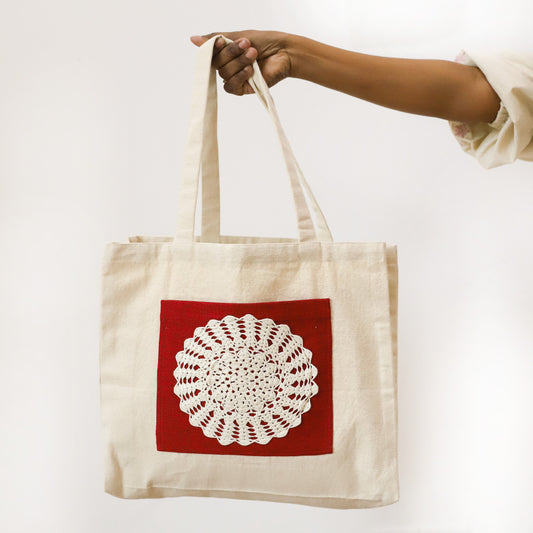 Crimson Charm Tote Bag