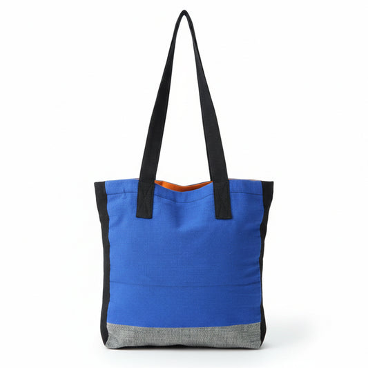Black, Orange & Electric Blue Handi Tote