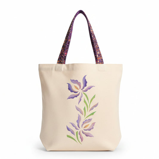 Lilac Floral Tote
