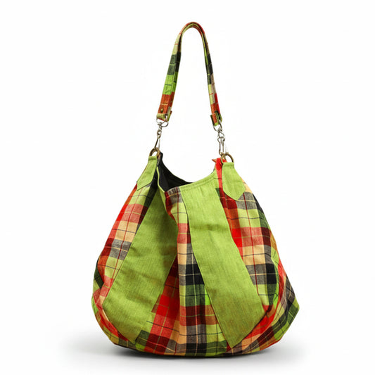 Sage Handloom Parachute Tote