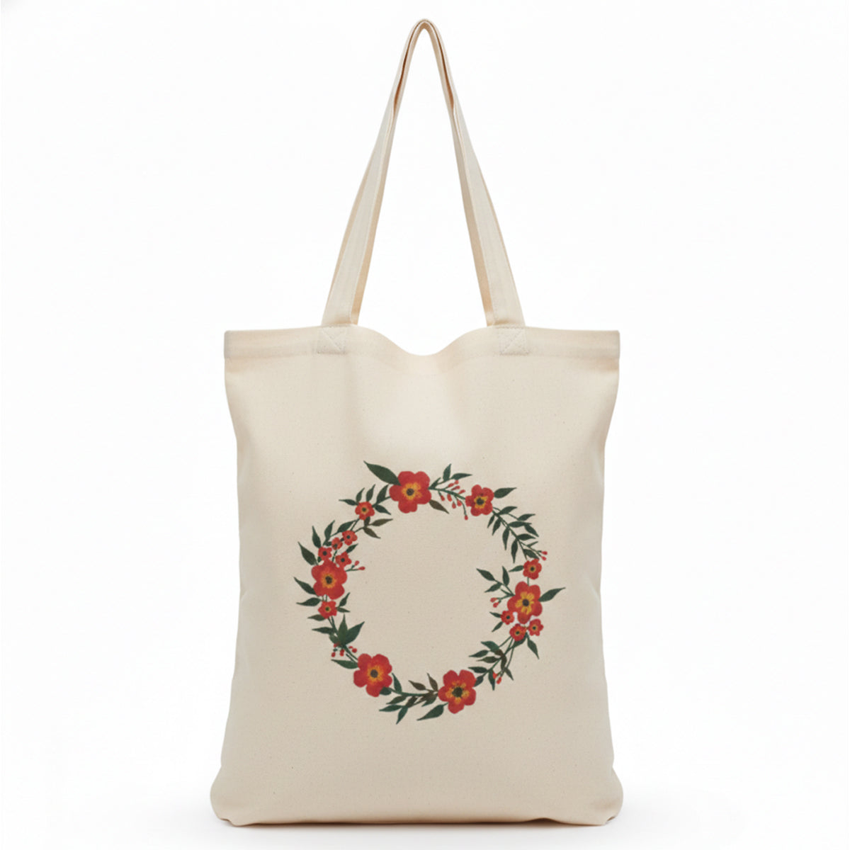 Roses Wreath Tote Bag