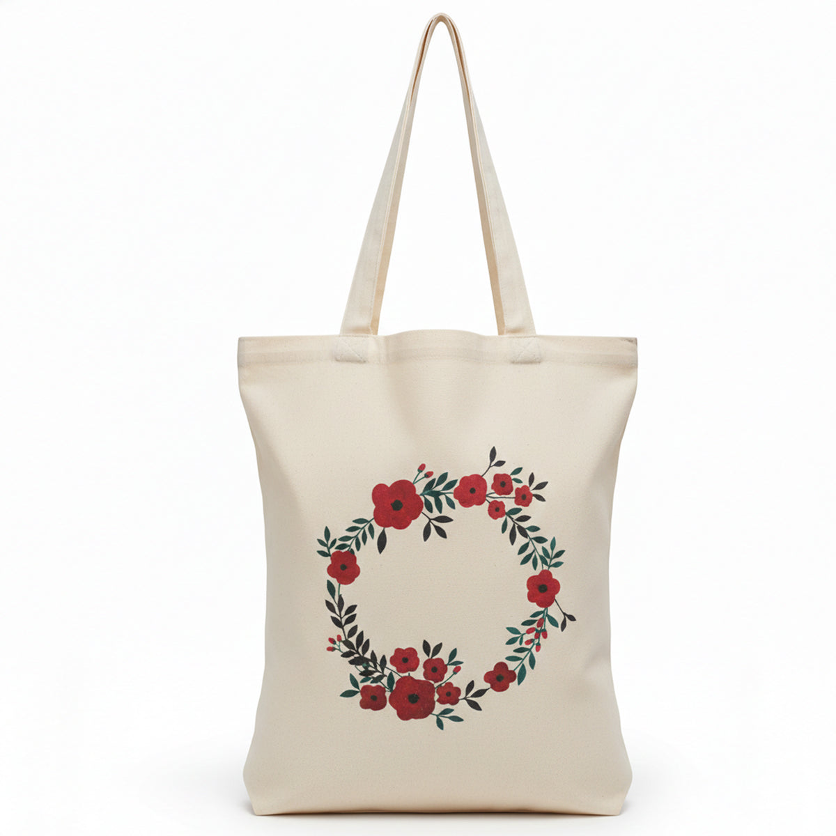Floral Wreath Tote Bag