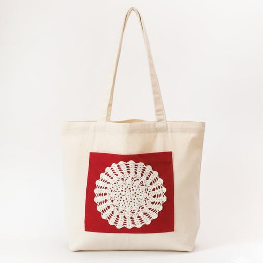 Crimson Charm Tote Bag