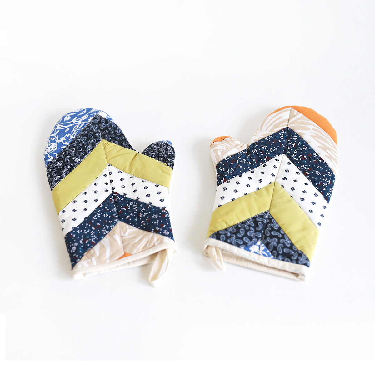 Patchwork Hearth Oven Mittens