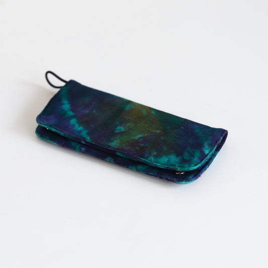 Blue Tide Tie-Dye Pouch