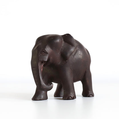 Hand-Carved Wooden Elephant