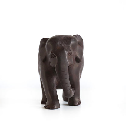 Hand-Carved Wooden Elephant