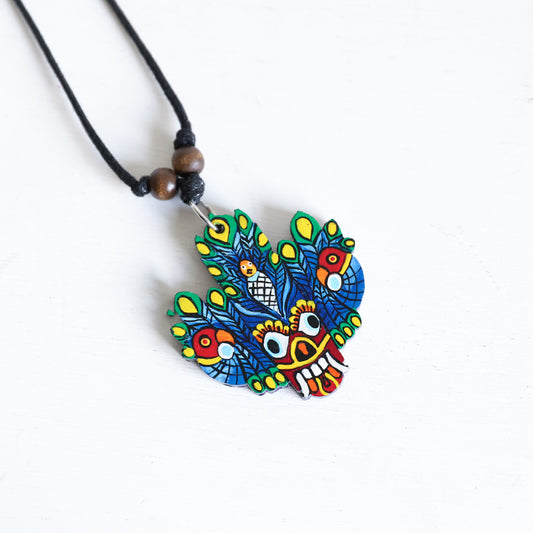 Yaka Mask Wooden Necklace
