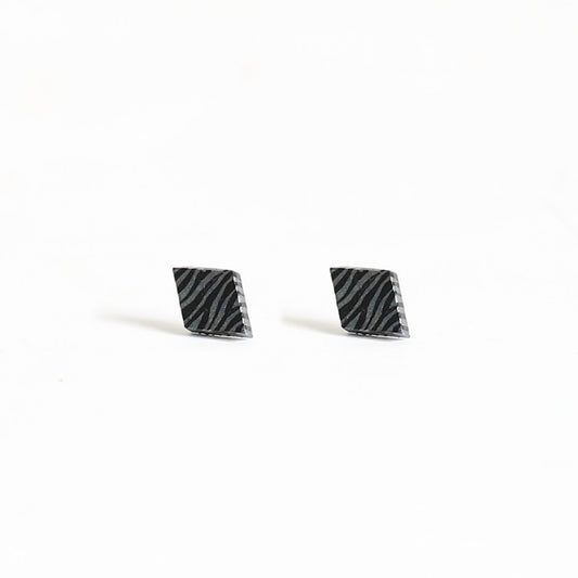 Silver Shine Wooden Earrings