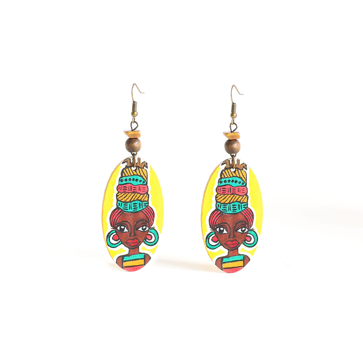 Tribal Beauty Wooden Earrings