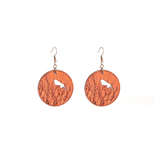 Nature's Song Wooden Earrings