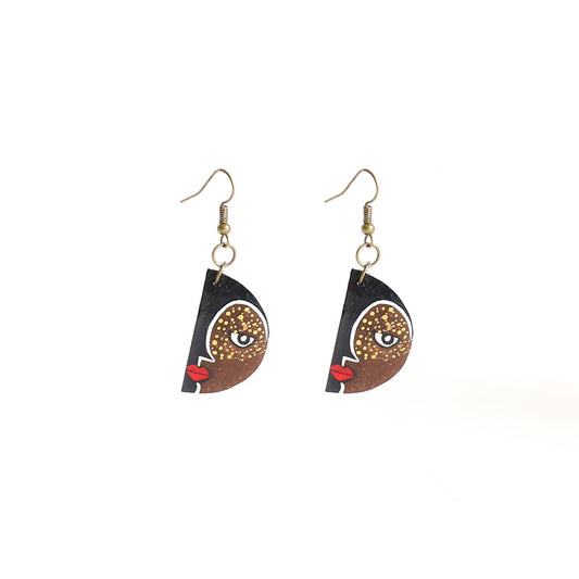 Cleopatra Wooden Earrings