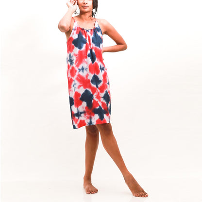 Midnight Tie-Dye Cami Dress