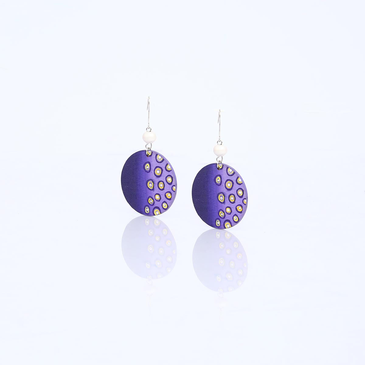 Bubble Shade Purple Earrings