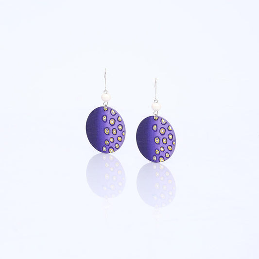 Bubble Shade Purple Earrings