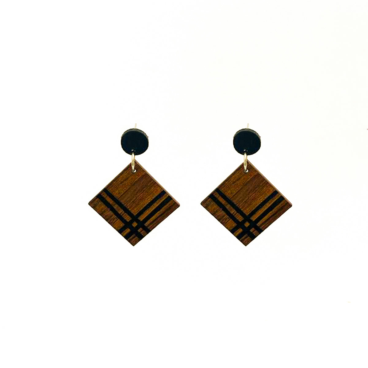Caramel Wooden Earrings
