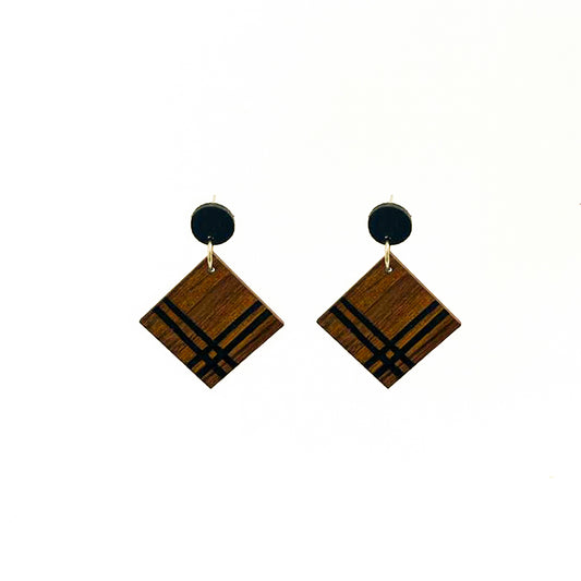 Caramel Wooden Earrings