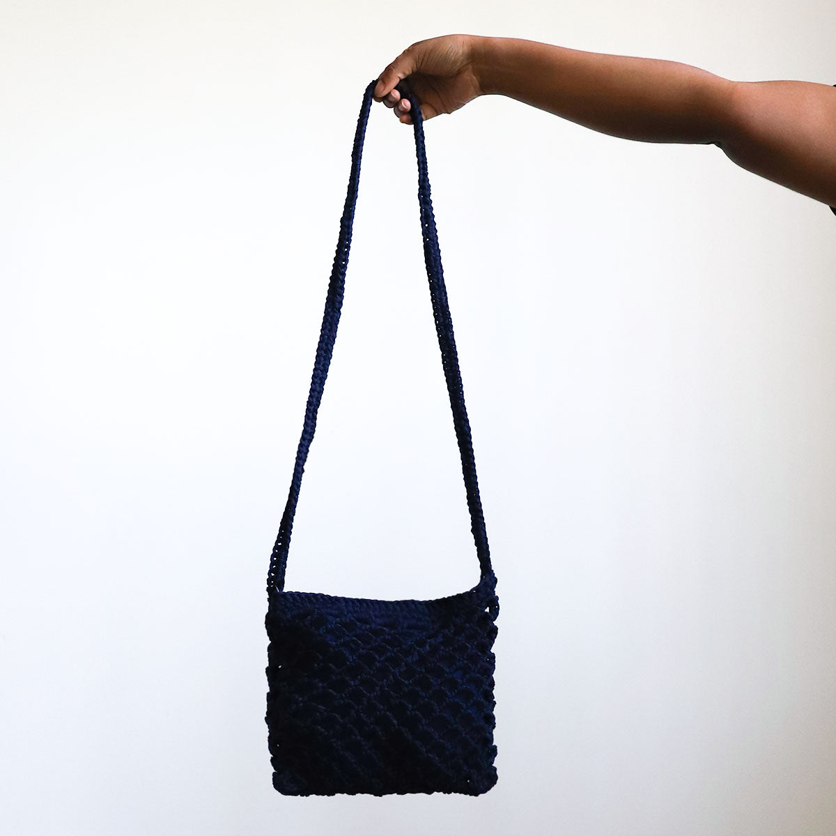 Midnight Charm Crochet Bag