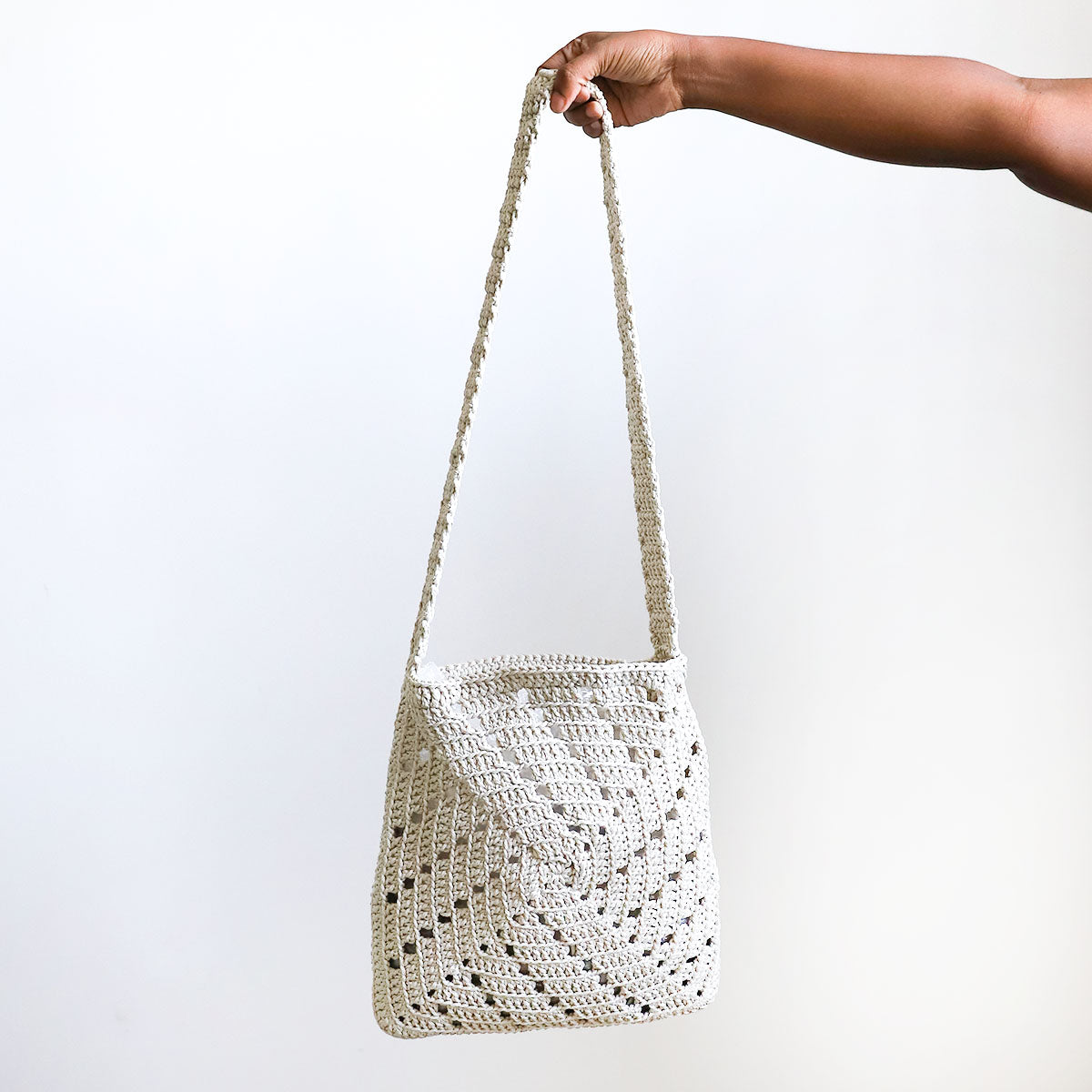 Ivory Whisper Crochet Bag