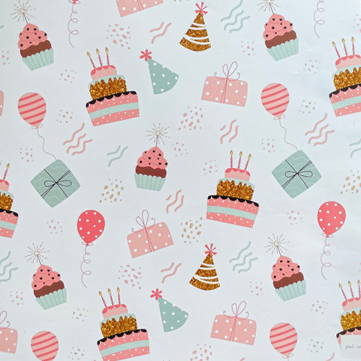 Birthday print wrapping paper