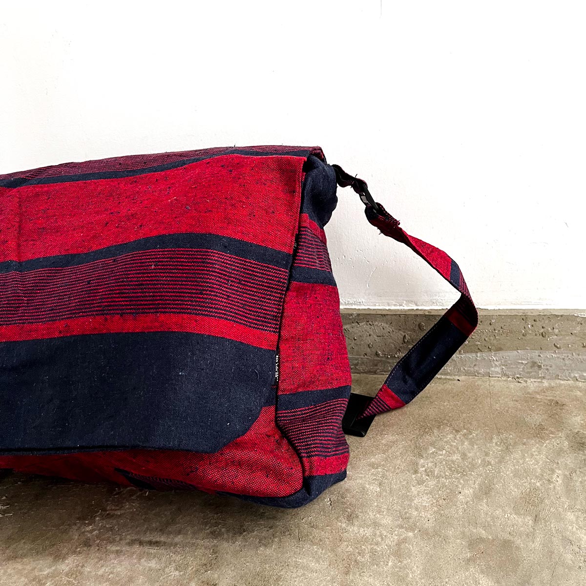 Red Striped Handloom Laptop Bag