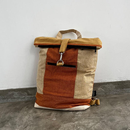 Caramel Handloom Rucksack