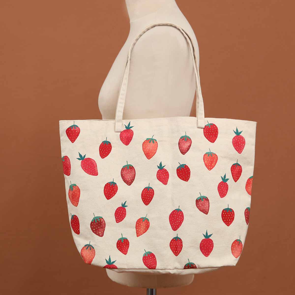 Strawberries and Cream Tote Bag | Who We Are