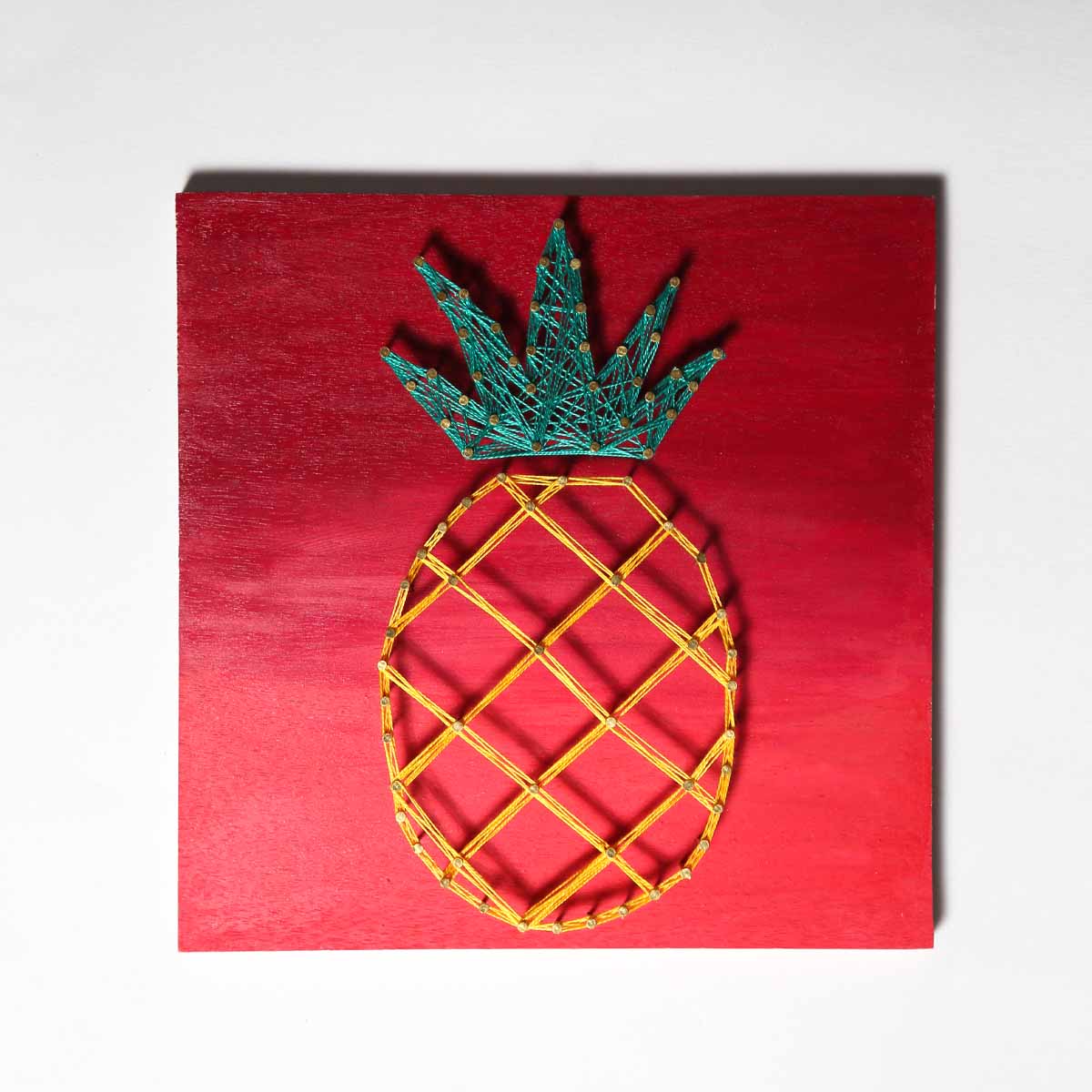 gorgeous diy pineapple string art instructions littlethings