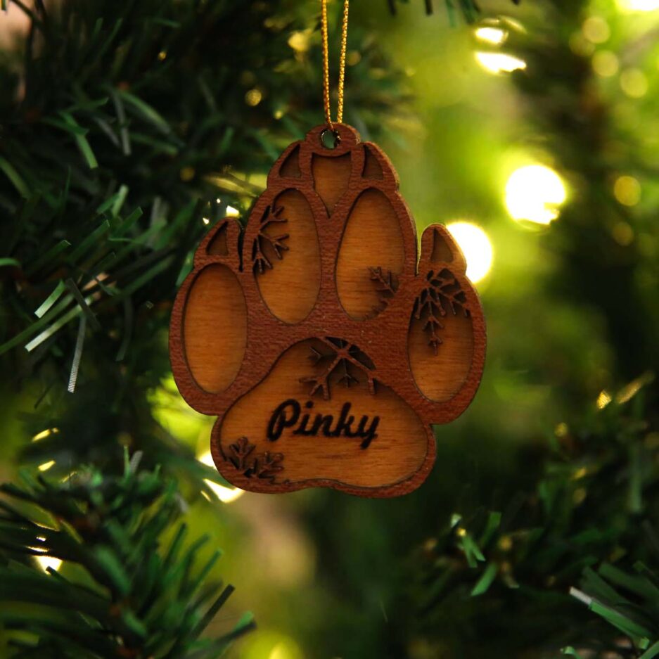 Personalized Wooden Pawprint Ornament | Who We Are