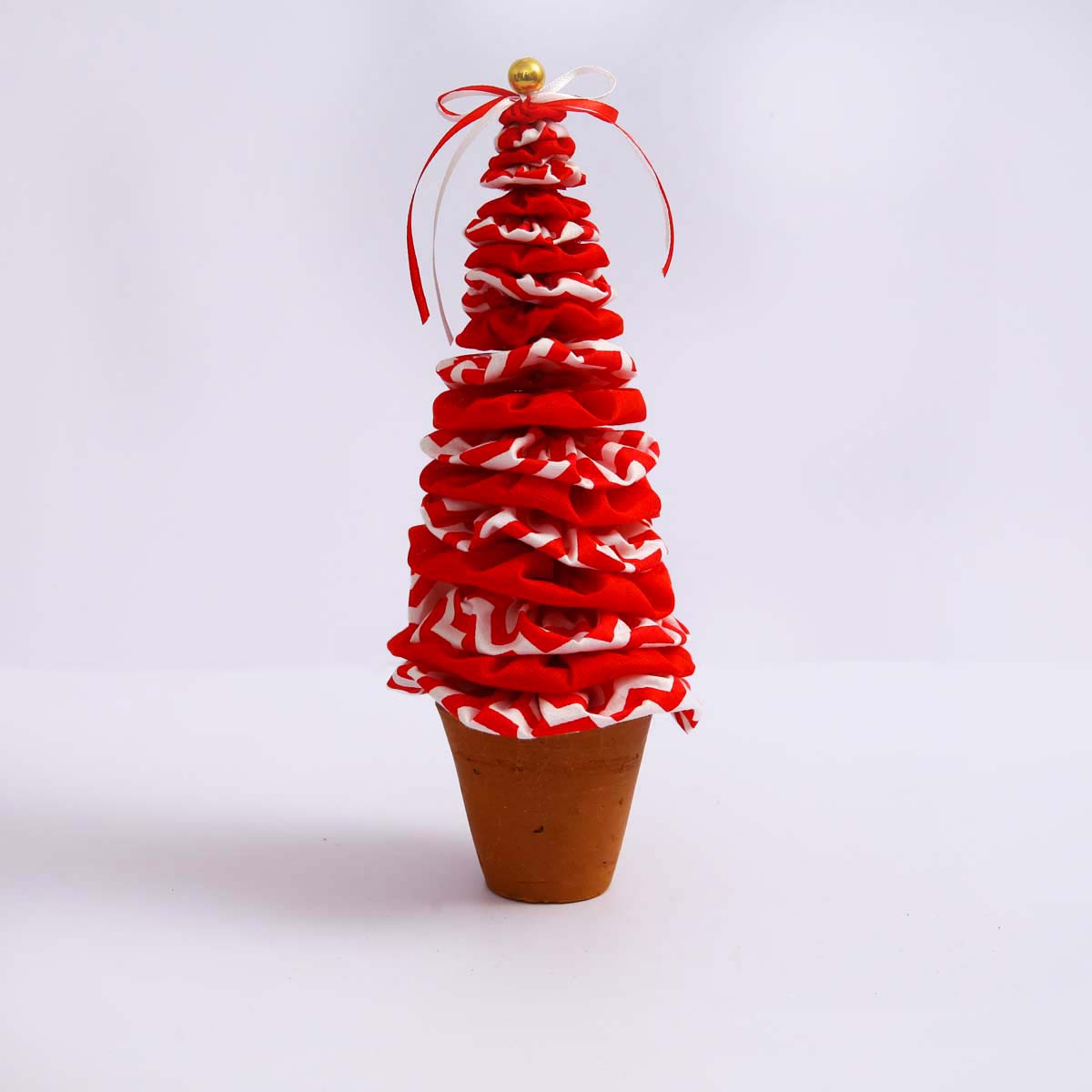 Red & White Tiered Mini Christmas Tree | Who We Are