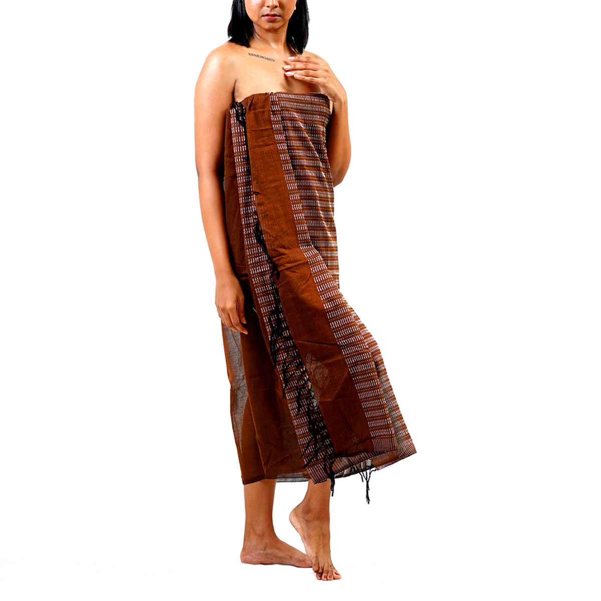 Cinnamon Brown handloom Shawl Who We Are