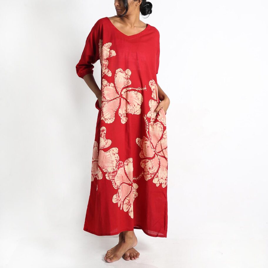 Hibiscus Batik Dress | Who We Are