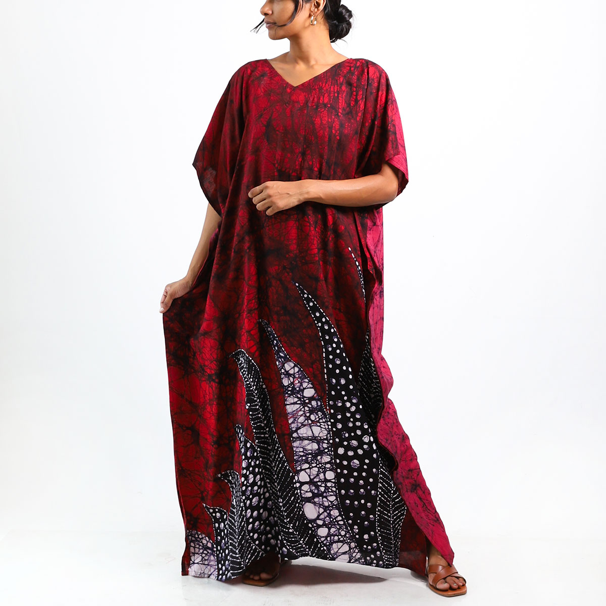 Ruby Ripple Batik Kaftan | Who We Are